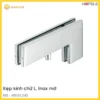 Kẹp Kính Chữ L Inox Mờ Hafele 489.81.040