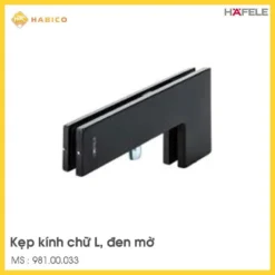 Kẹp Kính Chữ L Màu Đen Hafele 981.00.033