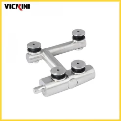 Kẹp kính 61700.001 SSS inox mờ VICKINI