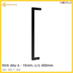 Tay Nắm Kéo Phòng Tắm Kính CC 450mm Hafele 903.11.560