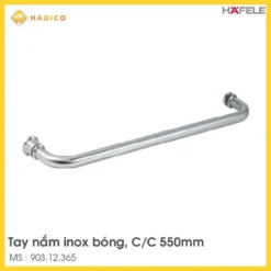 Tay Nắm Phòng Tắm Kính 550mm Hafele 903.12.365