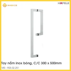 Tay Nắm Phòng Tắm Kính CC 300 X 500mm Hafele 903.02.251