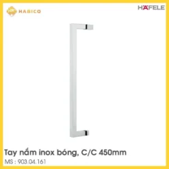 Tay Nắm Phòng Tắm Kính CC 450mm Hafele 903.04.161