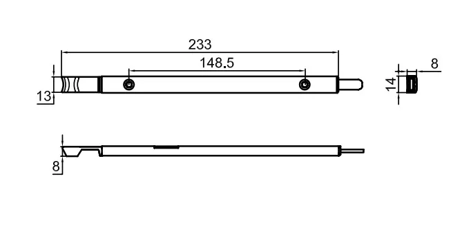Thanh chốt rút SCX220B