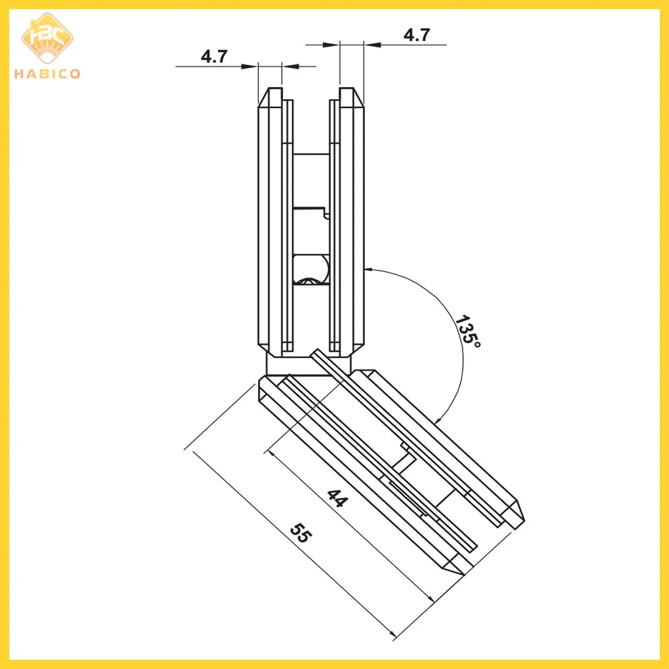 Thông số Bản Lề Kính Kính 135º Hafele 499.05.859 (1)