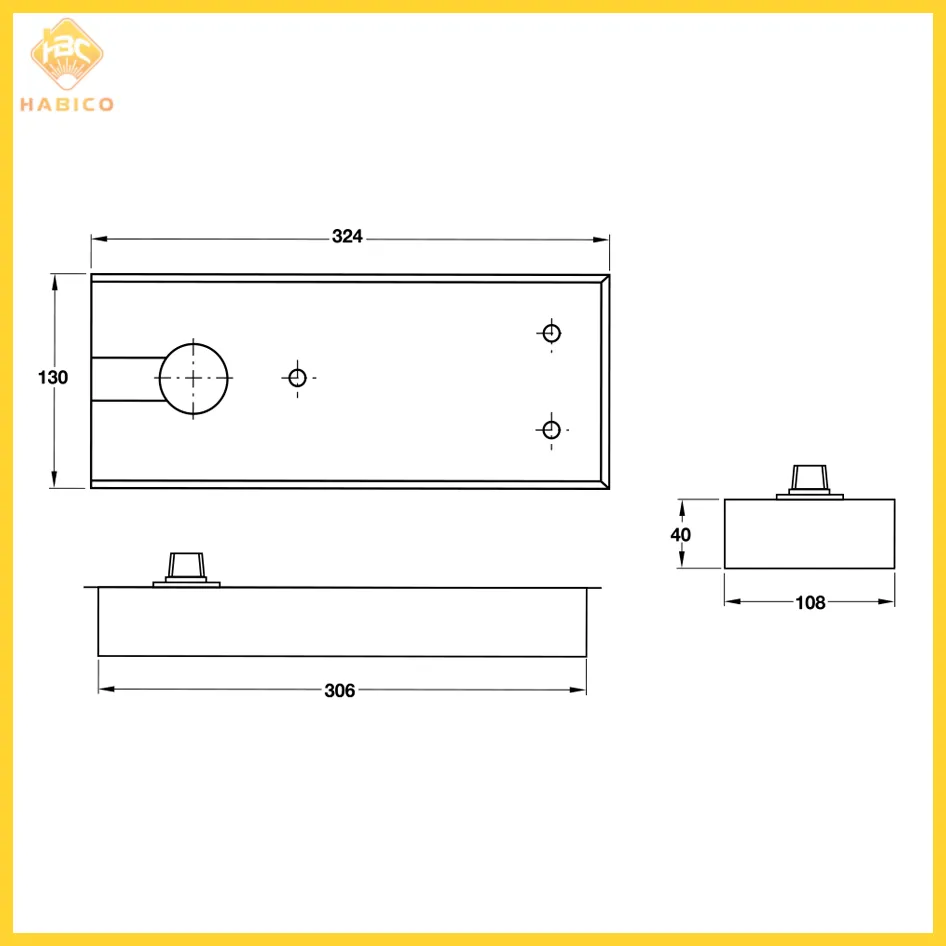 Thông số Bản Lề Sàn DCL41 EN4 150Kg Hafele 932.84.046