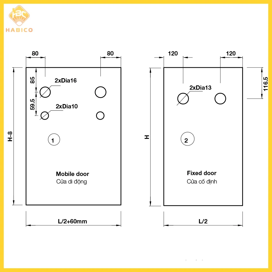 Thông số Cửa Trượt Phòng Tắm Kính Oval Hafele 981.06.320 (1)