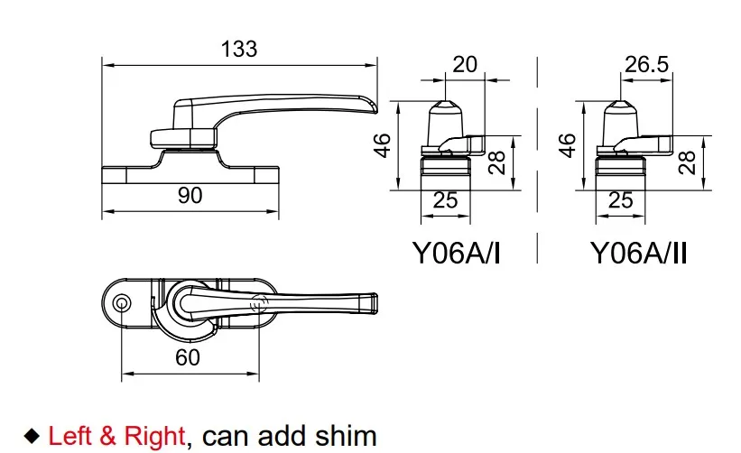 Thông số khóa sò Y06A