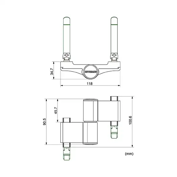 Thông số kỹ thuật Bản lề 3D 4 cánh Sơn đen