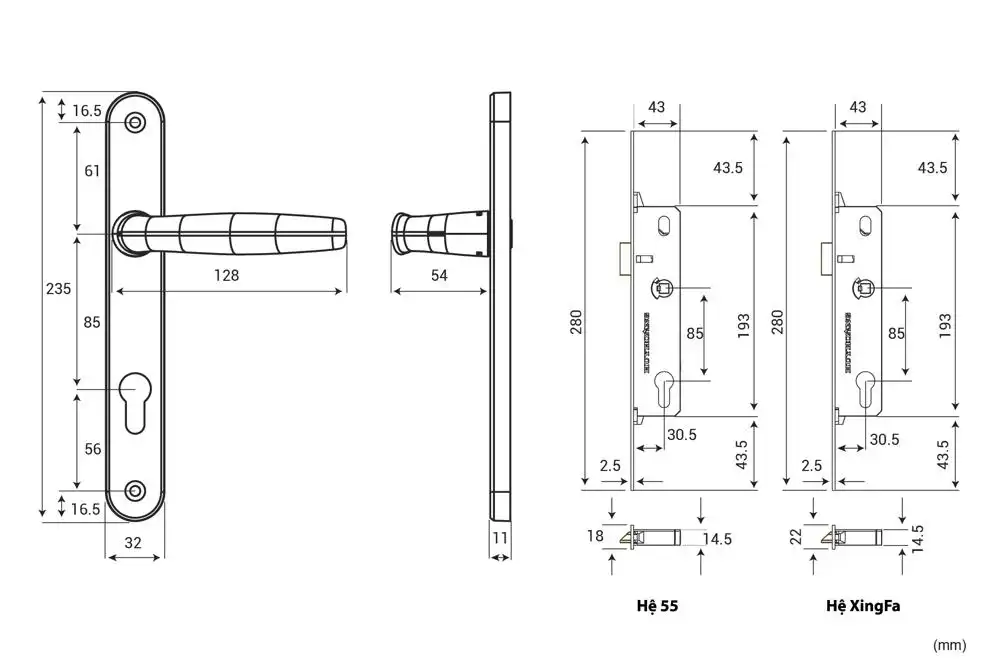Thông số kỹ thuật Tay nắm đơn điểm APEX66 Mạ đồng đen American