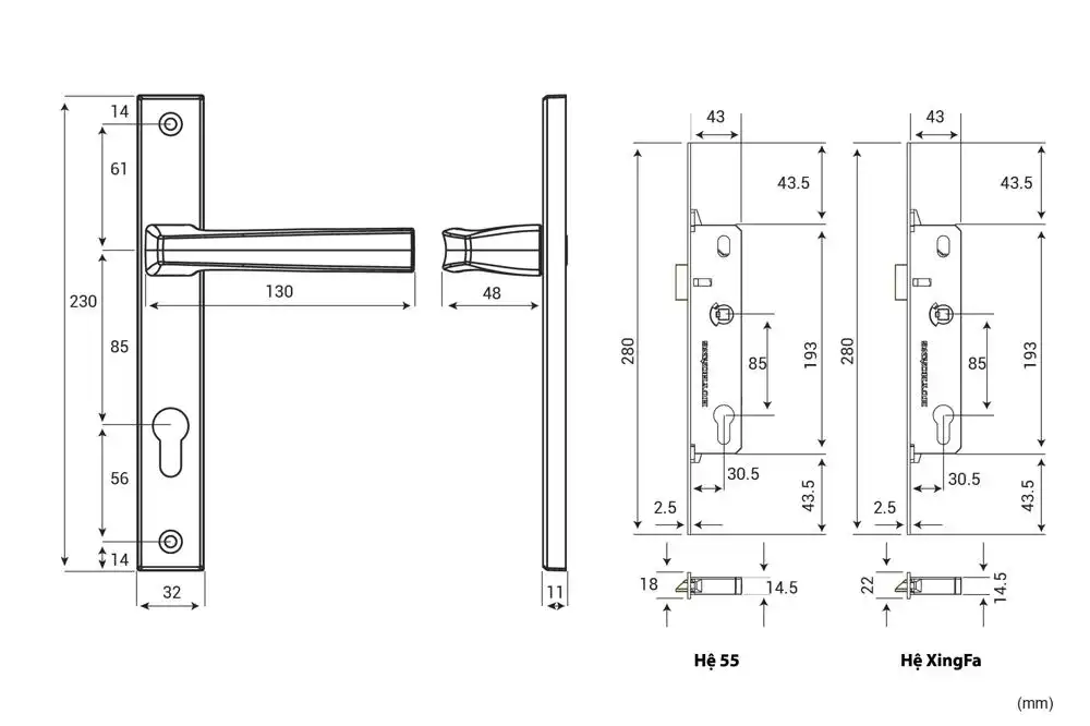Thông số kỹ thuật Tay nắm đơn điểm APEX68 Điện Zi Titan
