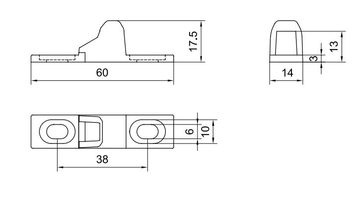 Vấu khóa sập hệ 93 SDS 1A