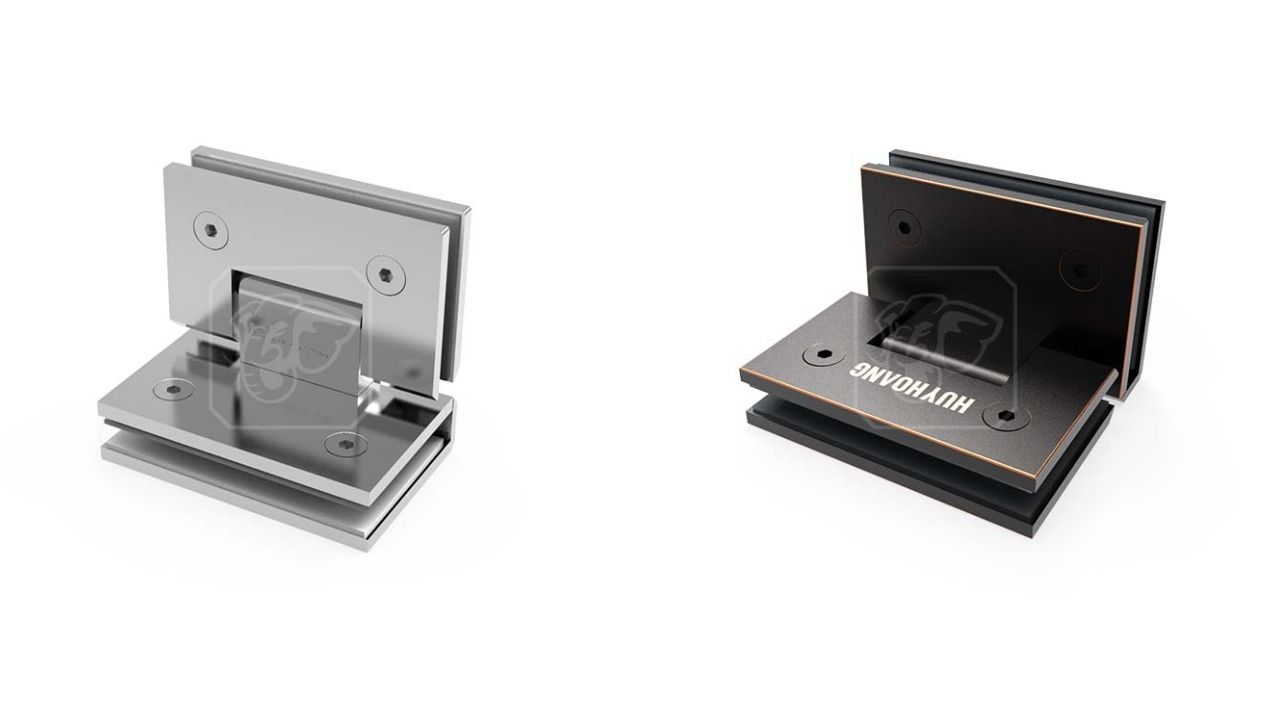 Bản lề kính – kính 90 độ Huy Hoàng