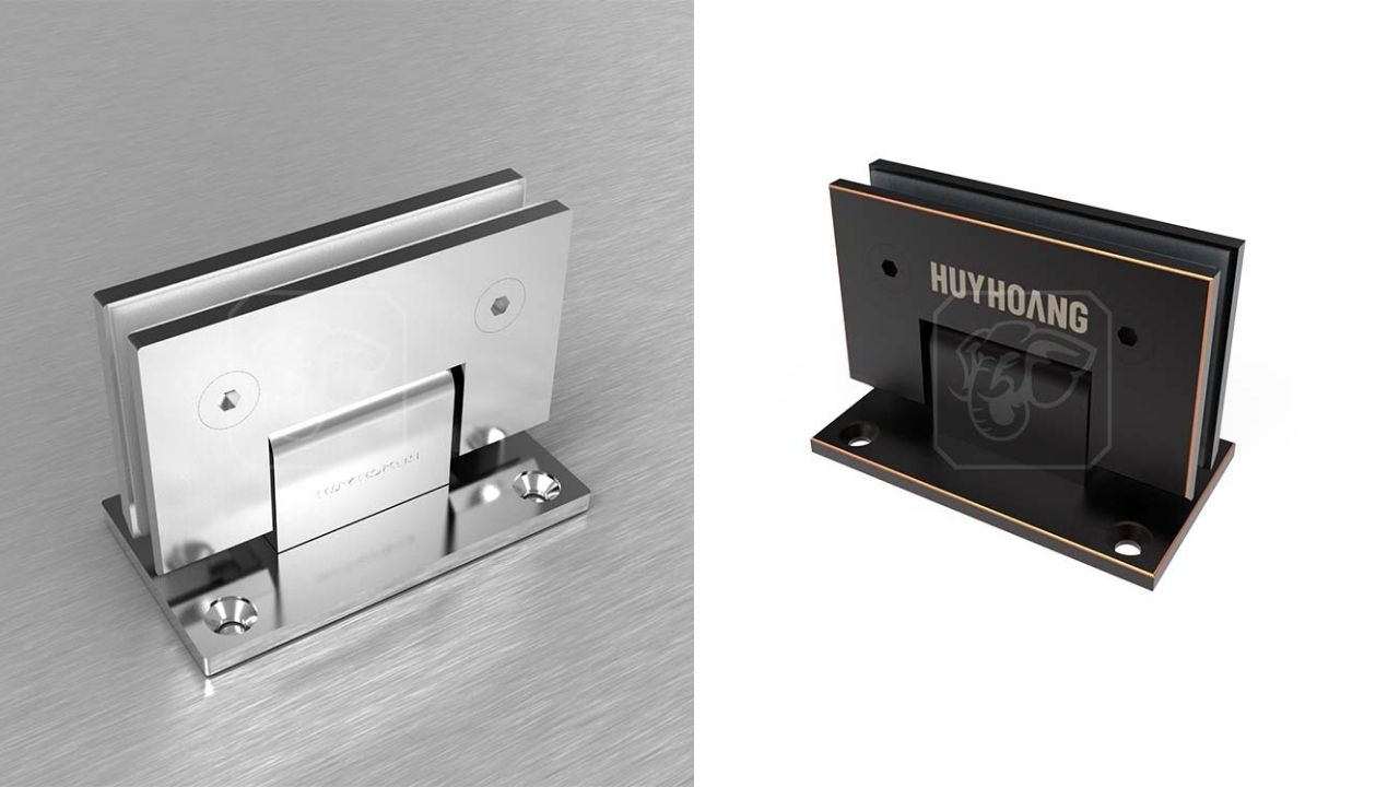 Bản lề kính – tường 90 độ Huy Hoàng Bản lề kính – tường 90 độ Huy Hoàng