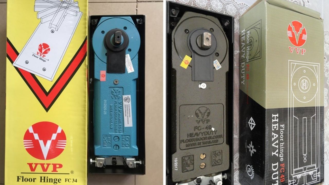 Bản lề sàn VVP FC34 và FC49 Bản lề sàn VVP FC34 và FC49