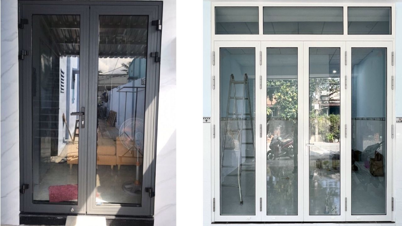 Cửa đi mở quay hệ Xingfa 55 Cửa đi mở quay hệ Xingfa 55