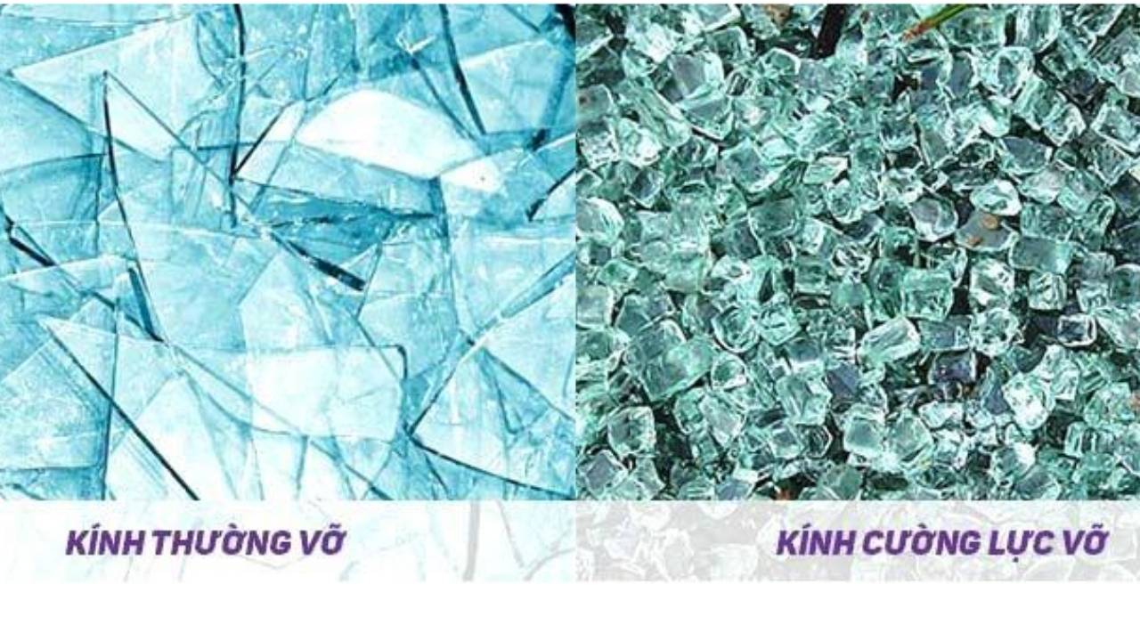 Khi kính cường lực vỡ tạo thành hình hạt ngô Khi kính cường lực vỡ tạo thành hình hạt ngô
