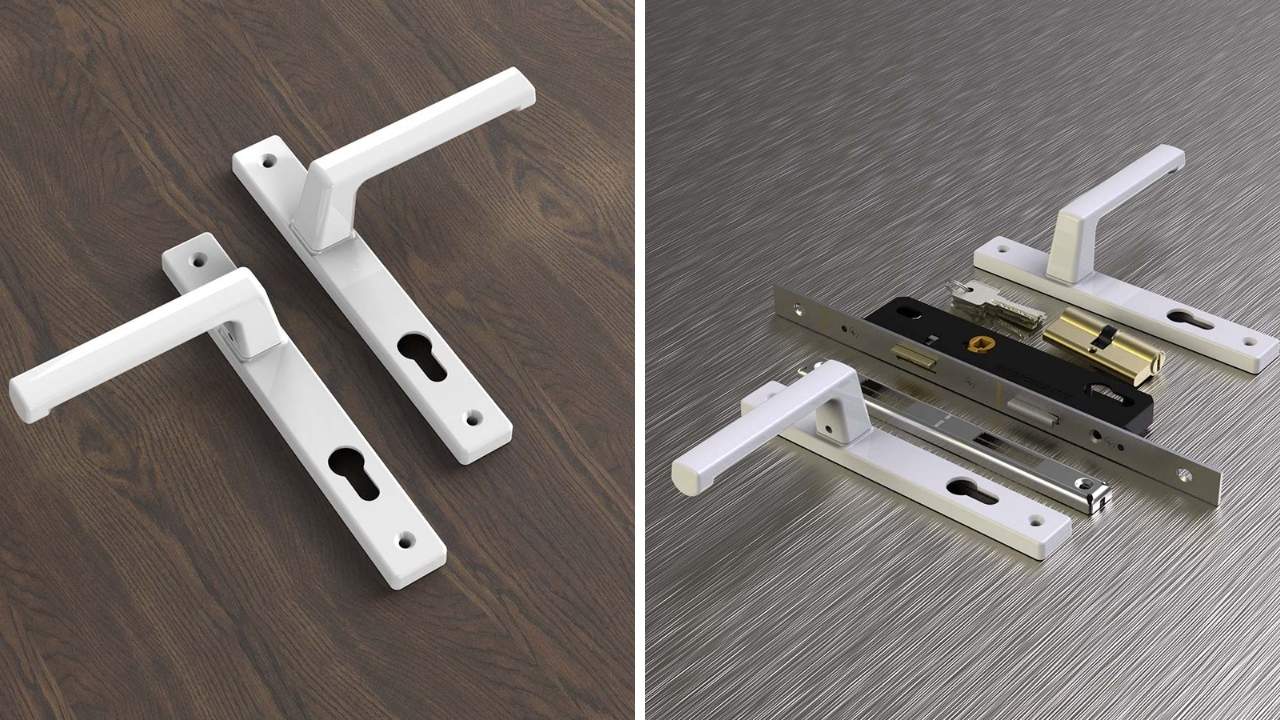 Khóa Tay Nắm Đơn Điểm AP80 Sơn Trắng Huy Hoàng Khóa Tay Nắm Đơn Điểm AP80 Sơn Trắng Huy Hoàng