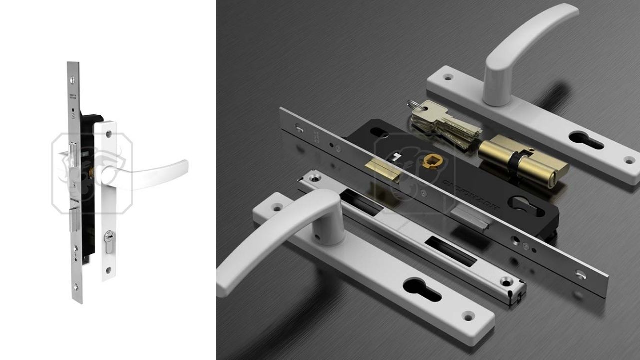 Khóa Tay Nắm Đơn Điểm AP82 Sơn Trắng Huy Hoàng Khóa Tay Nắm Đơn Điểm AP82 Sơn Trắng Huy Hoàng