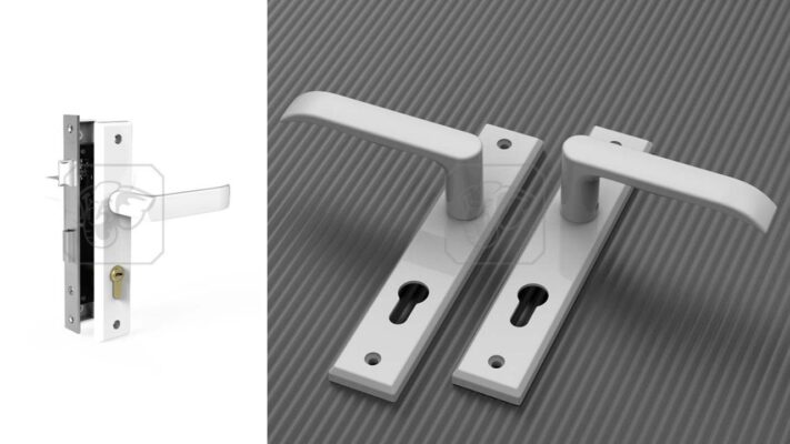 Khóa Tay Nắm EX 70 44 10 Sơn Trắng Huy Hoàng