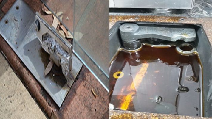 Kiểm tra và thay thế dầu thủy lực bản lề sàn