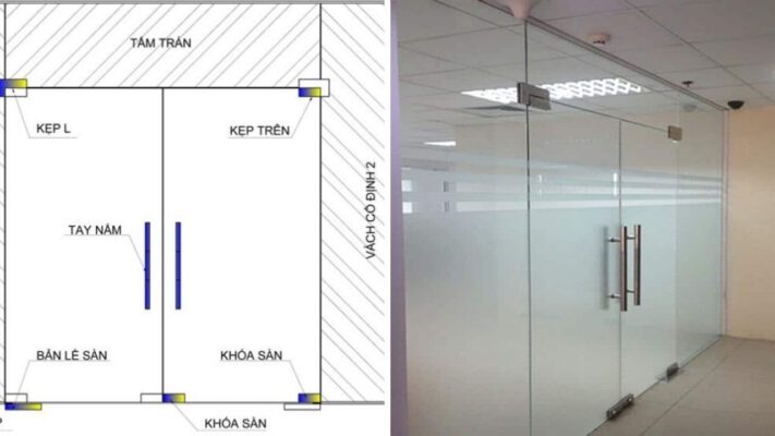 Lưu Ý Khi Lắp Đặt Bản Lề Sàn Cửa Kính Văn Phòng