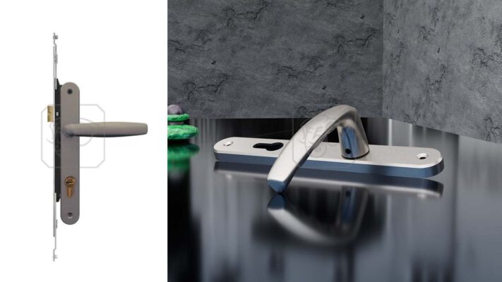 Sản Phẩm Khóa Tay Nắm Đa Điểm APEX66 Điện Zi Champagne Huy Hoàng