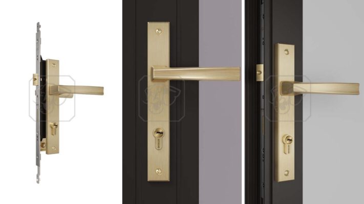 Sản phẩm khóa tay nắm đa điểm cửa đi HCX 68