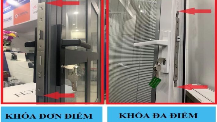 Sự Khác Biệt Giữa Khóa Đa Điểm Và Khóa Đơn Điểm Cửa Nhôm