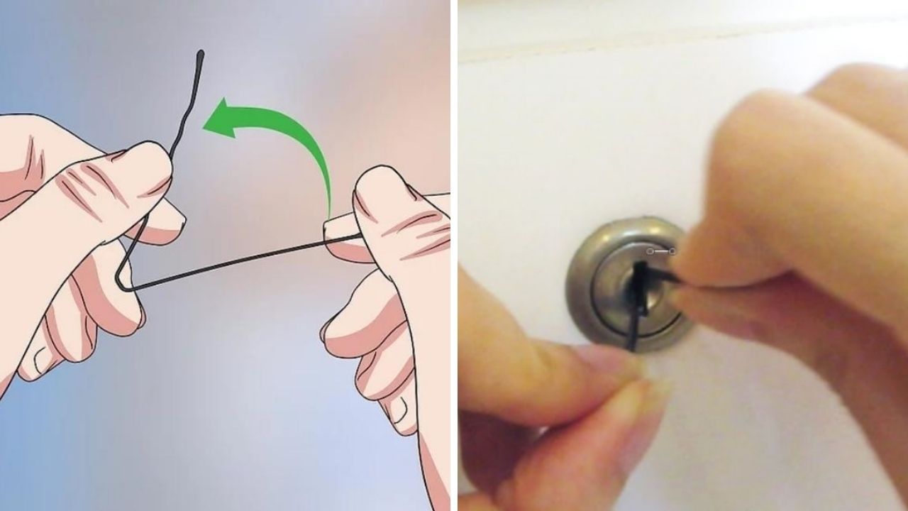 Thử Mở Khóa Bằng Kẹp Tăm Hoặc Nhíp Thử Mở Khóa Bằng Kẹp Tăm Hoặc Nhíp