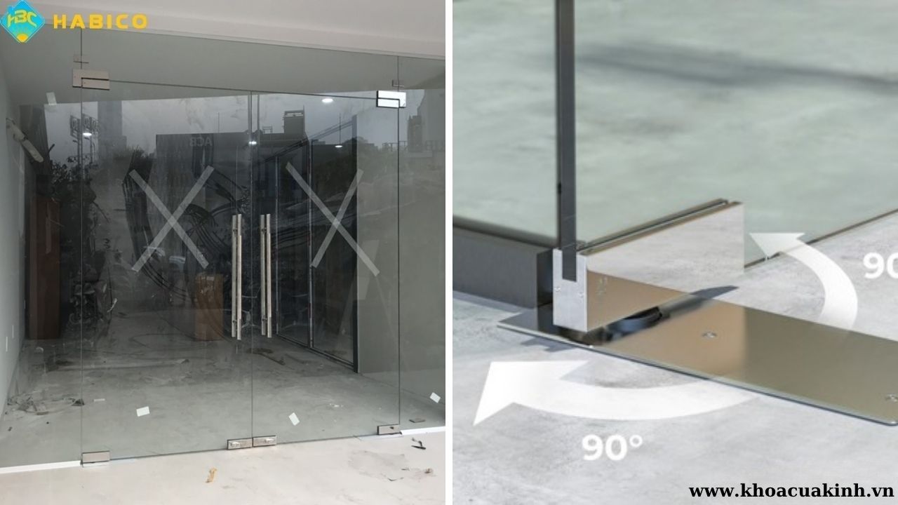 Bản lề sàn cửa kính Bản lề sàn cửa kính