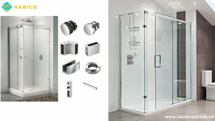 Cấu tạo của vách kính phòng tắm