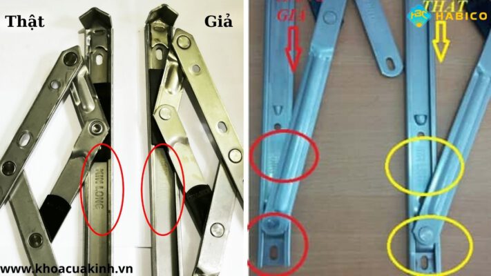 Phân biệt bản lề chữ A KinLong