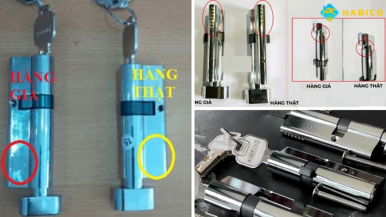 Phân biệt lõi khóa cửa đi nhôm Xingfa hệ 55 Phân biệt lõi khóa cửa đi nhôm Xingfa hệ 55