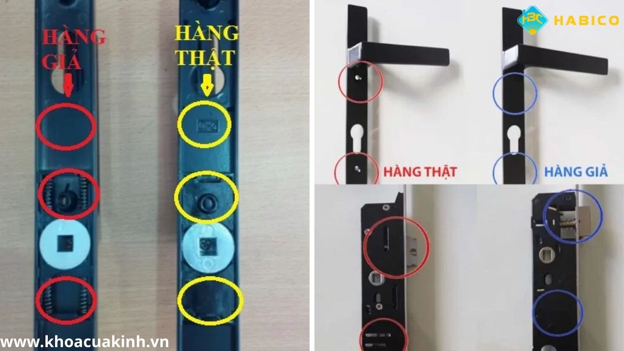Phân biệt tay nắm cửa đi KinLong Phân biệt tay nắm cửa đi KinLong