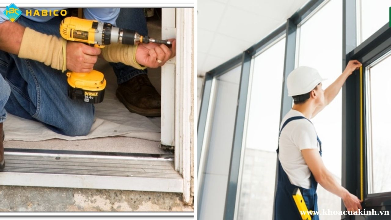 Phương thức lắp đặt cửa nhôm Phương thức lắp đặt cửa nhôm
